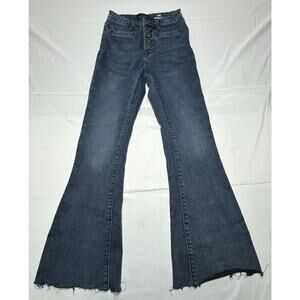 Skinny Fries Velvet Women's Eloise Super High Rise Flare Jeans - 3 (24x28) *READ